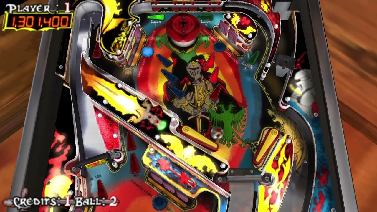 Pinball Hall of Fame: The Williams Collection (PSP Version) - Black Knight Table Longplay