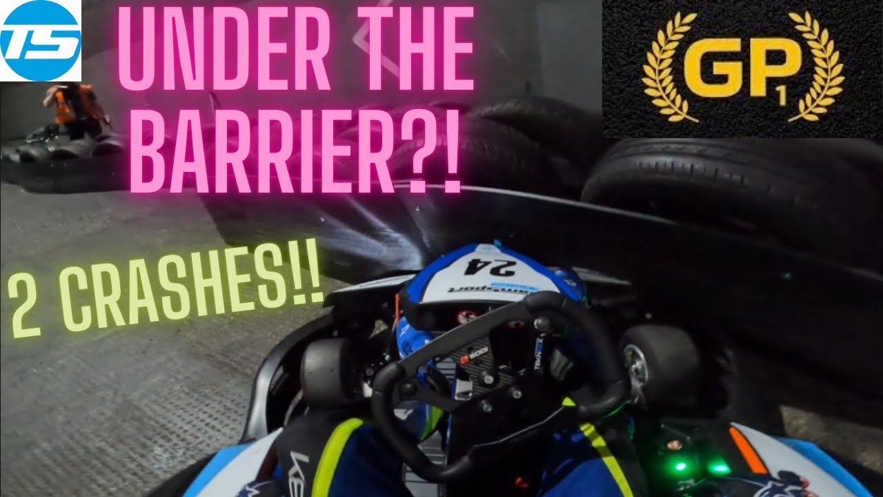 I ended up under the barrier at @TeamSportKarting Liverpool… (2 BIG CRASHES)