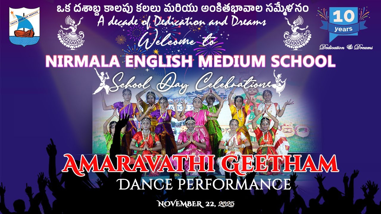 Amaravathi Geetham - Dance Performance by Nirmala School Children