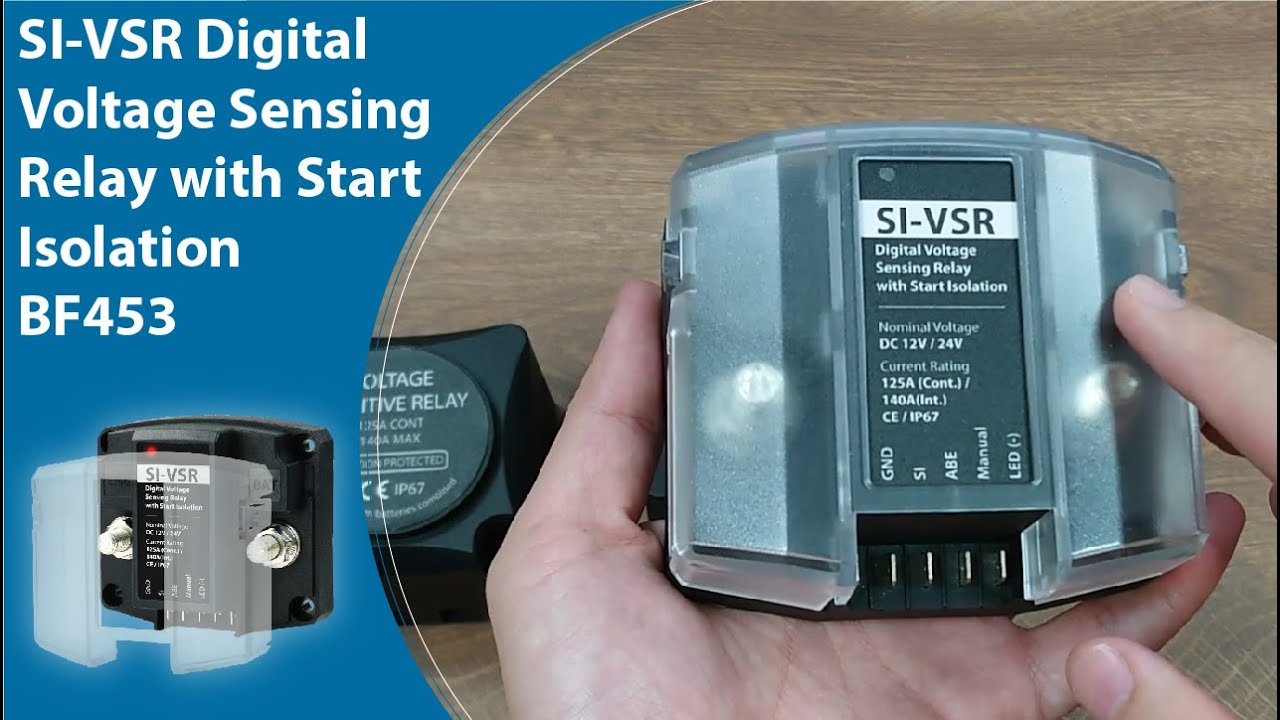YIS Marine SI VSR BF453 Digital Voltage Sensing Relay (Smart Battery Isolator) with Start Isolation