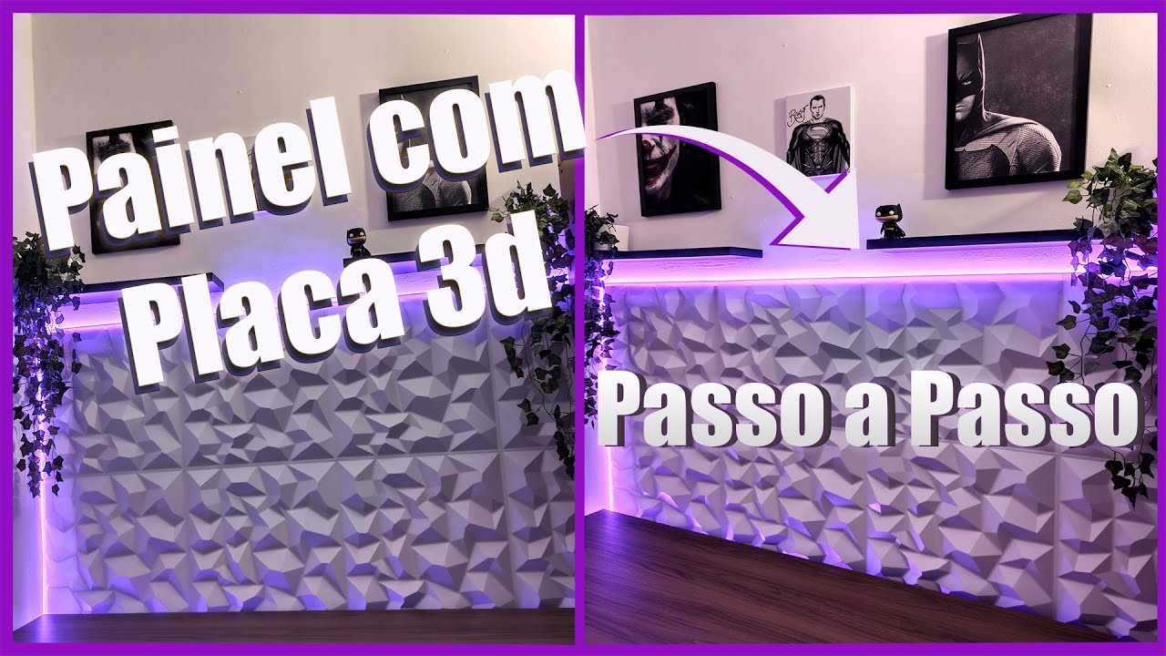 PAINEL 3D com LED difuso pro Setup - PASSO A PASSO descrito.