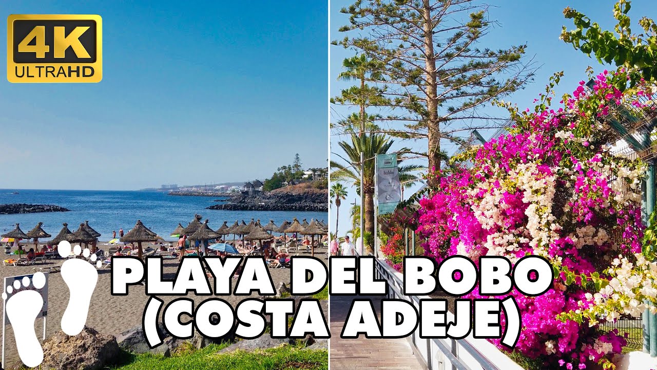 Playa de El Bobo 4K Walking Tour - Discover the Beauty of Costa Adeje