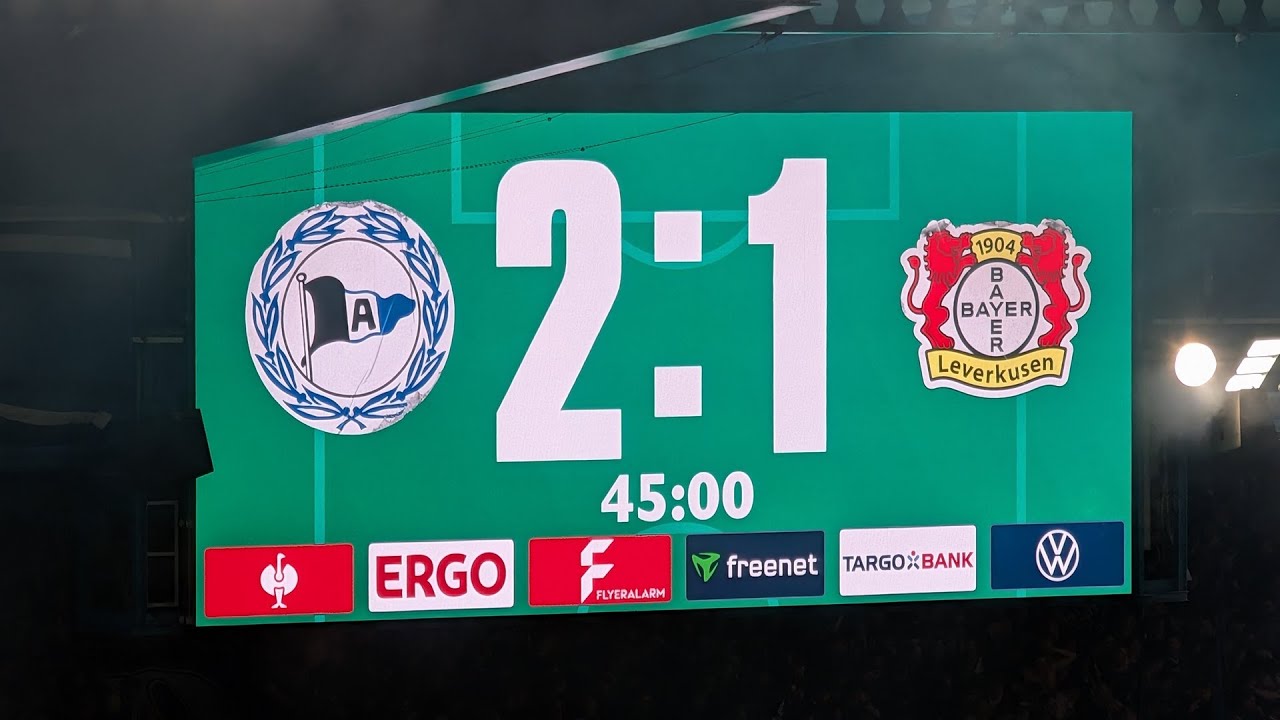 Bielefeld gegen Leverkusen (DFB-Pokal) am 01.04.2025