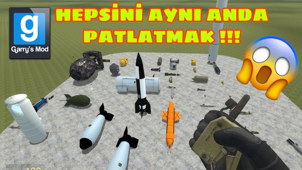 Garry's Mod Türkçe ☢☢☢ Oyundaki Tüm Bombaları Aynı Anda Patlattım ☢☢☢