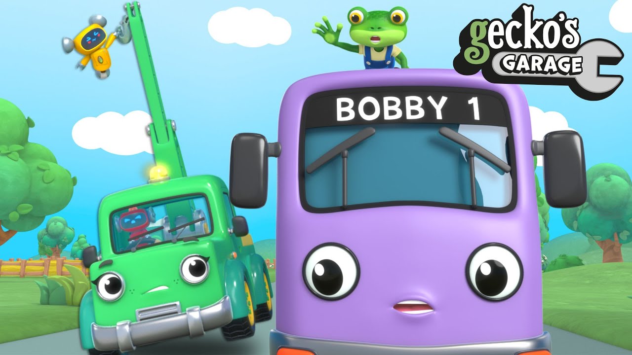 STOP Bobby The Bus!｜NEW Gecko's Garage｜Funny Cartoon For Kids｜Learning Videos For Toddlers