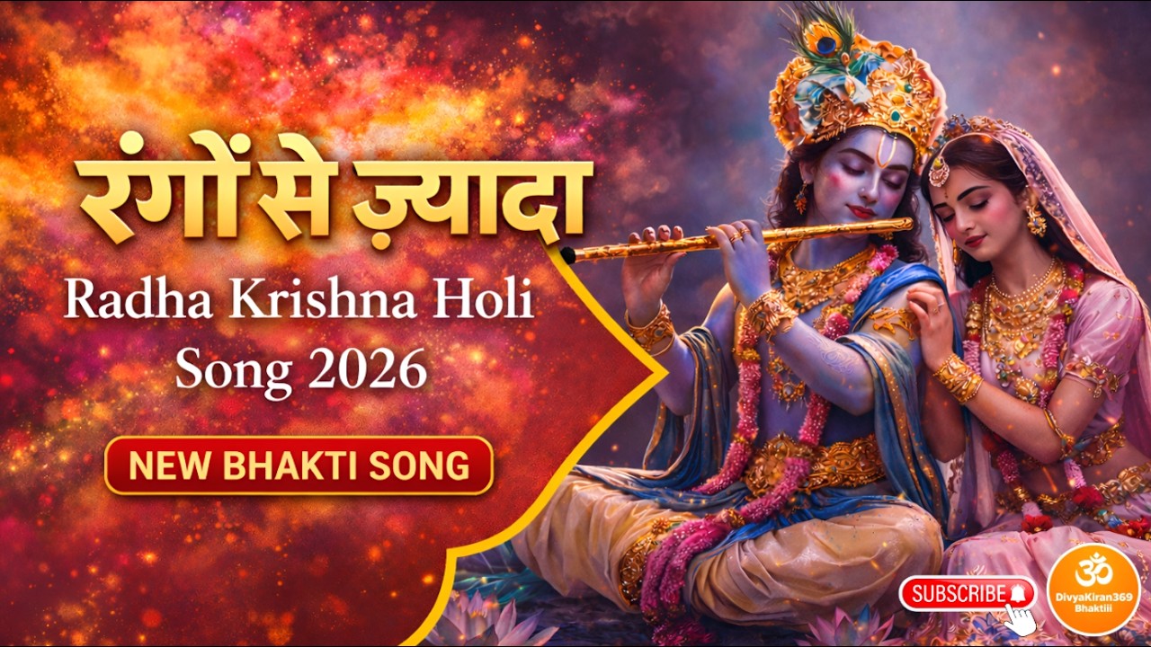रंगों से ज़्यादा | Radha Krishna Latest Holi Song 2026 |Holi 4 March 2026 #holispecial #radhakrishna