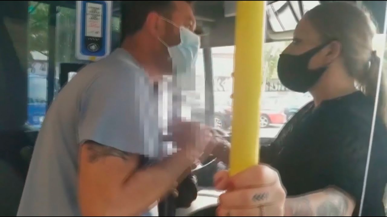 Otra bronca por la mascarilla, ahora en un bus de la EMT en Madrid