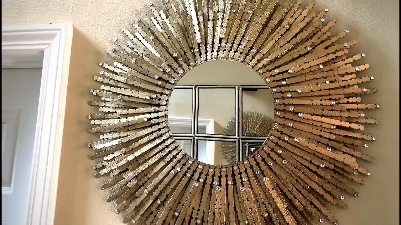 Dollar Tree DIY || Gold Sunburst Wall Mirror