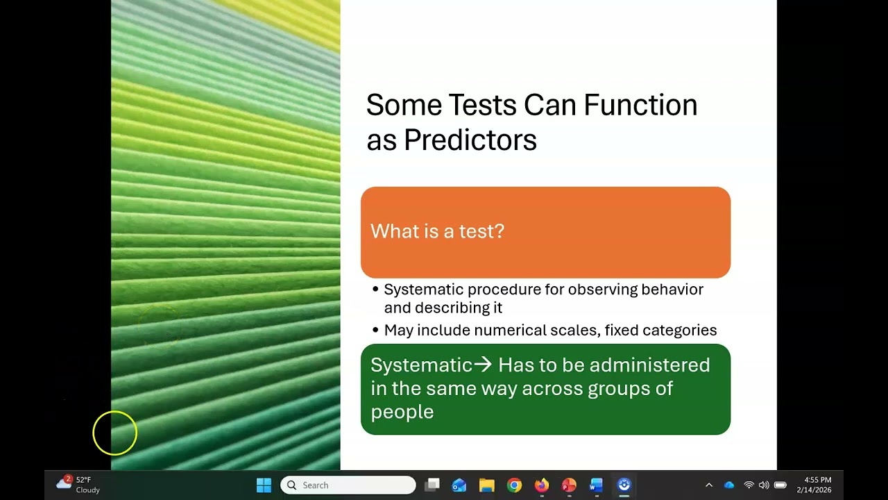 Assessments for Job Selection