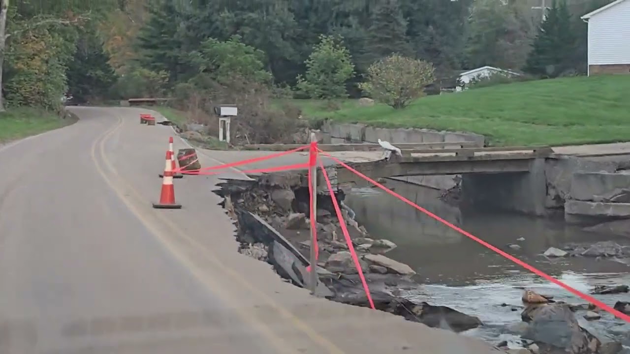 Helene Destruction - Washed Out Roads - Totaled Cars - Condemned Homes - Cove Creek, NC - 10.5.24