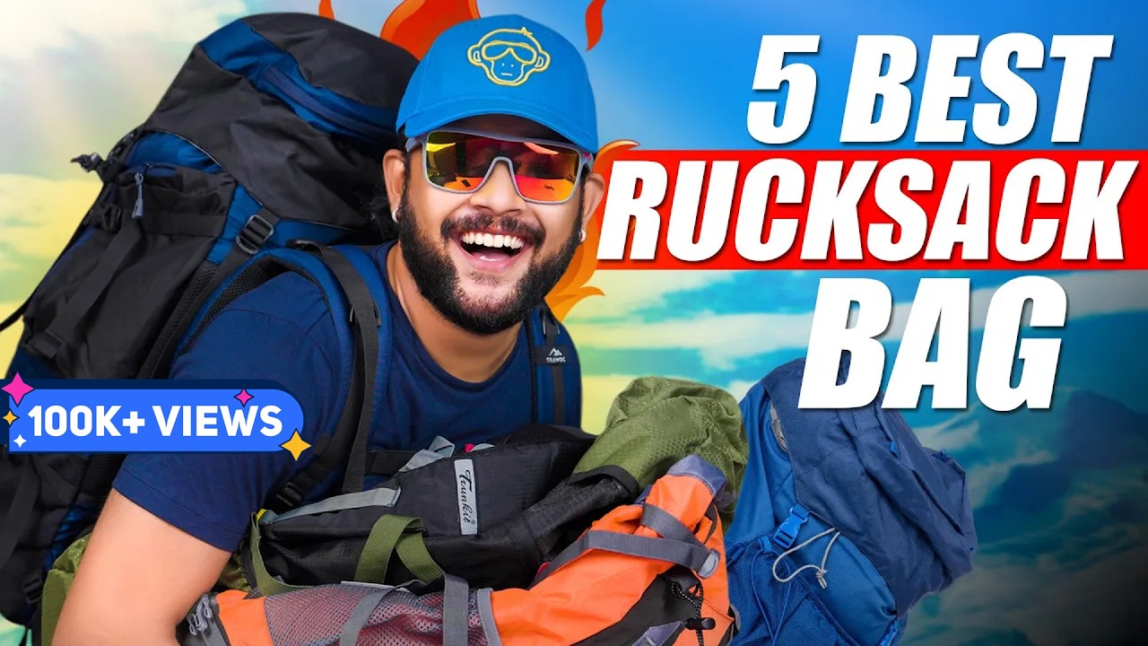 5 Best Rucksack Backpack/Bags for Travelling/Hiking/Camping on Amazon 🔥 Bag Haul 2025 | ONE CHANCE