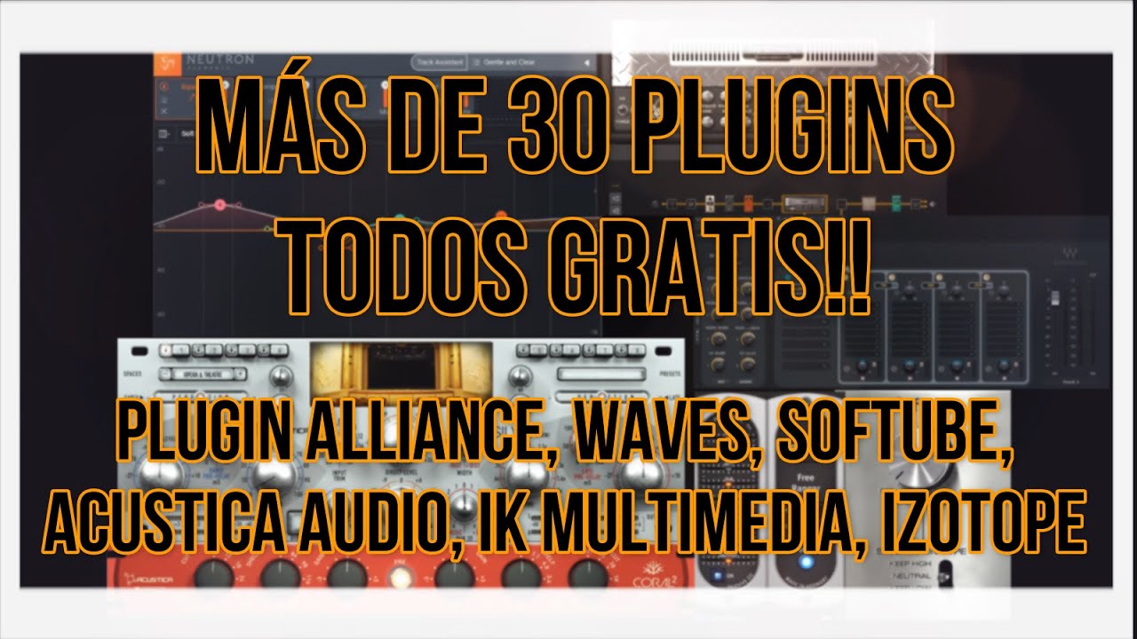 M&aacute;s de 30 Plugins Gratis de Plugin Alliance Waves Softube Slate Digital Acustica Audio en 2022 #tips