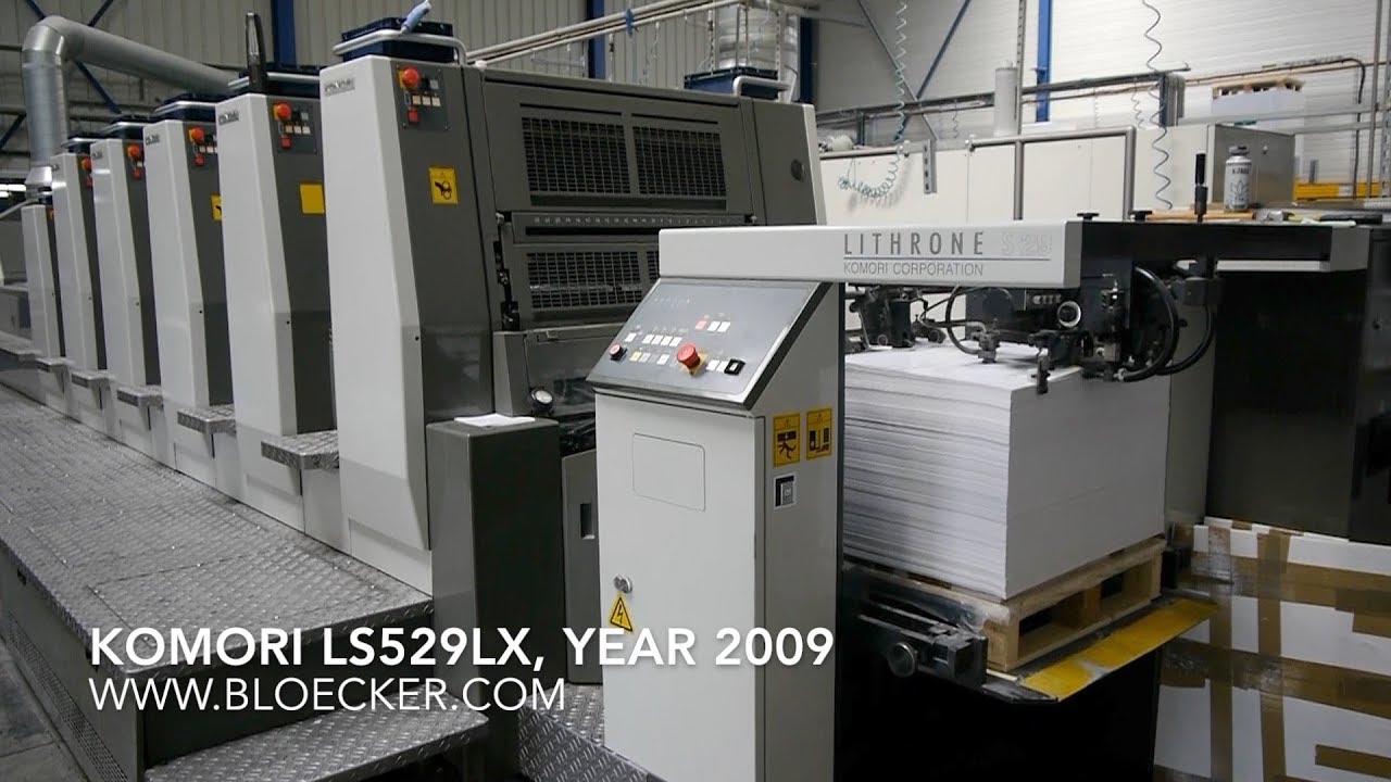 Komori Lithrone LS529-LX, year 2009 - in production
