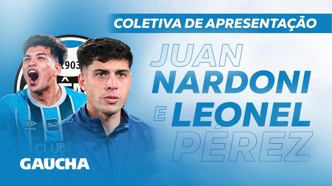COLETIVA DE APRESENTAÇÃO DE JUAN NARDONI E LEONEL PÉREZ, NOVOS VOLANTES DO GRÊMIO | 13/02/2026