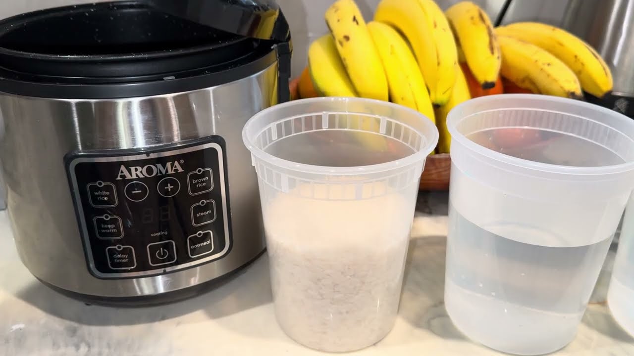 How to cook rice in an Aroma brand rice cooker 