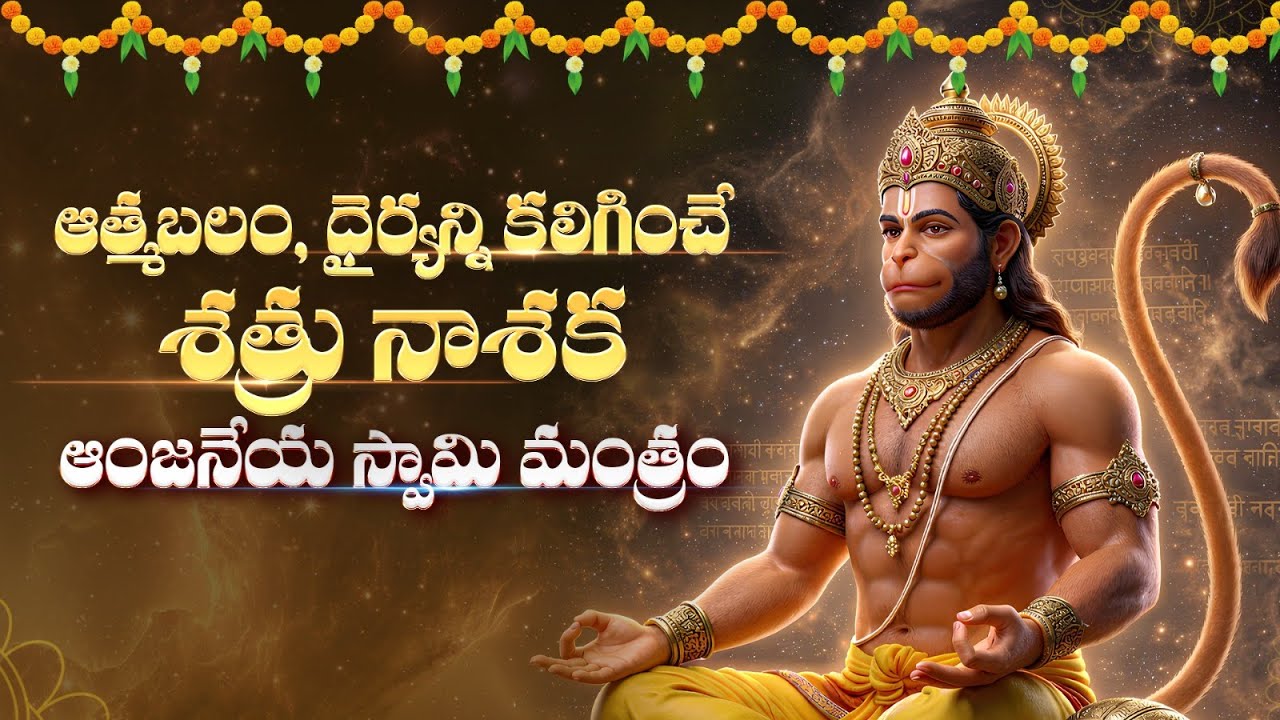 ఆంజనేయ స్వామి శక్తివంతమైన శత్రు నాశక మంత్రం | Powerful Hanuman Mantra Telugu | Aadi tattva