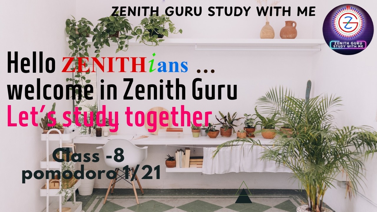 Class 8th | Boost Your FOCUS with 45 min Lofi Pomodoro Timer | Let's Study together day 1