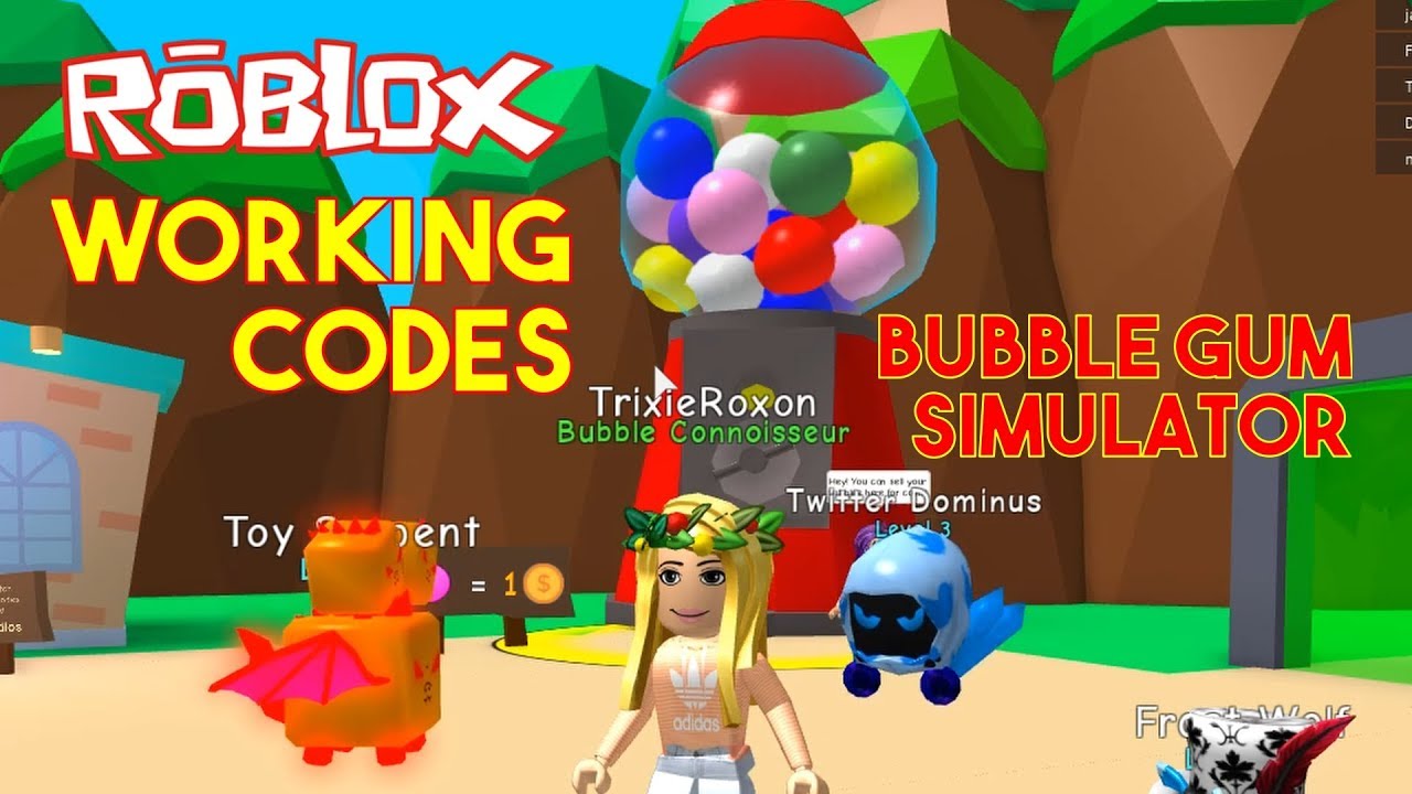 Roblox Bubble Gum Simulator Codes - All WORKING CODES