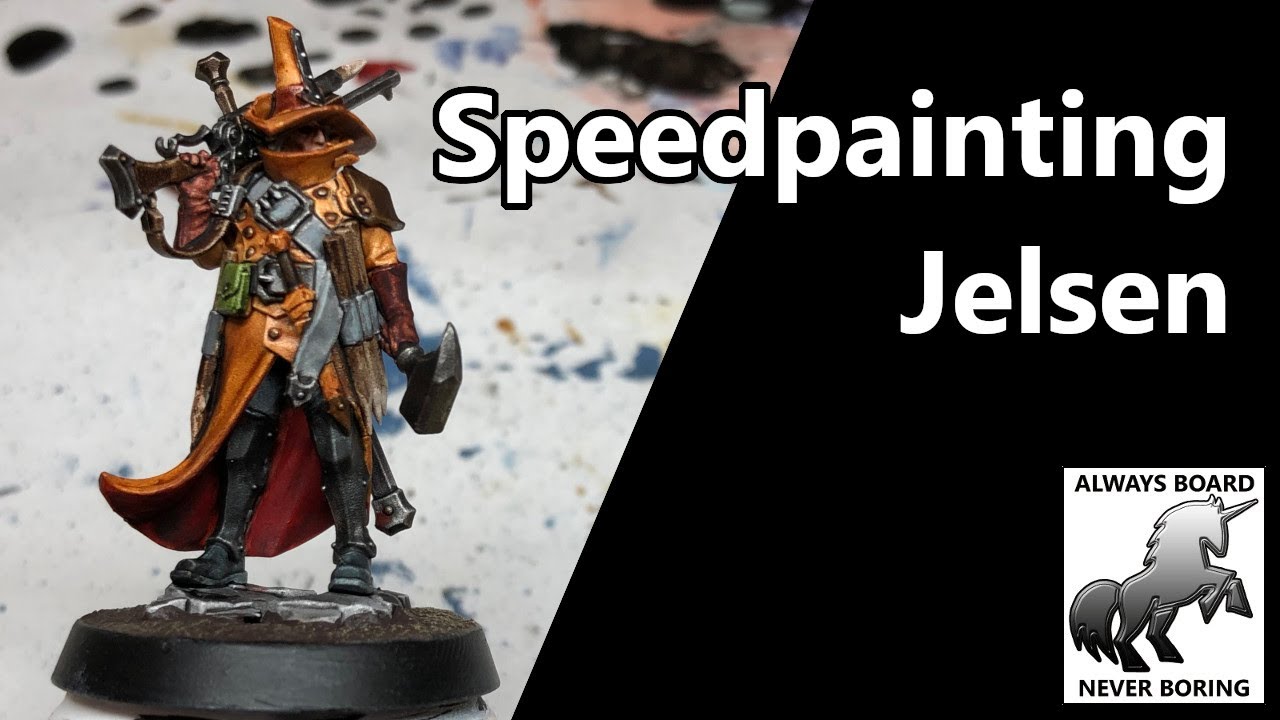 Painting Jelsen Darrock from Warhammer Quest Cursed City with Army Painter Speedpaints