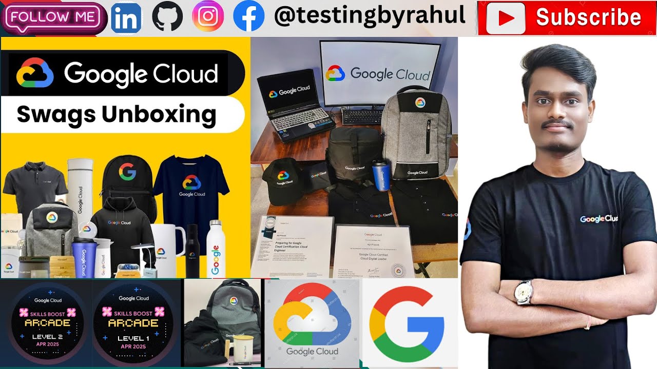 Google Cloud Arcade Swags Unboxing | Premium Milestone Unboxing | #qwiklab #google #googlecloud