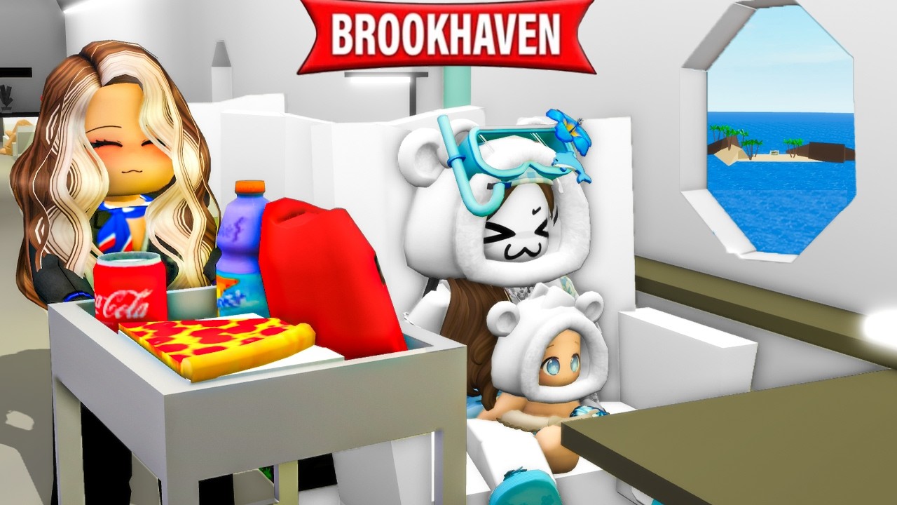 PRIMO VIAGGIO IN AEREO DI QUEST'ANNO SU BROOKHAVEN ROBLOX!