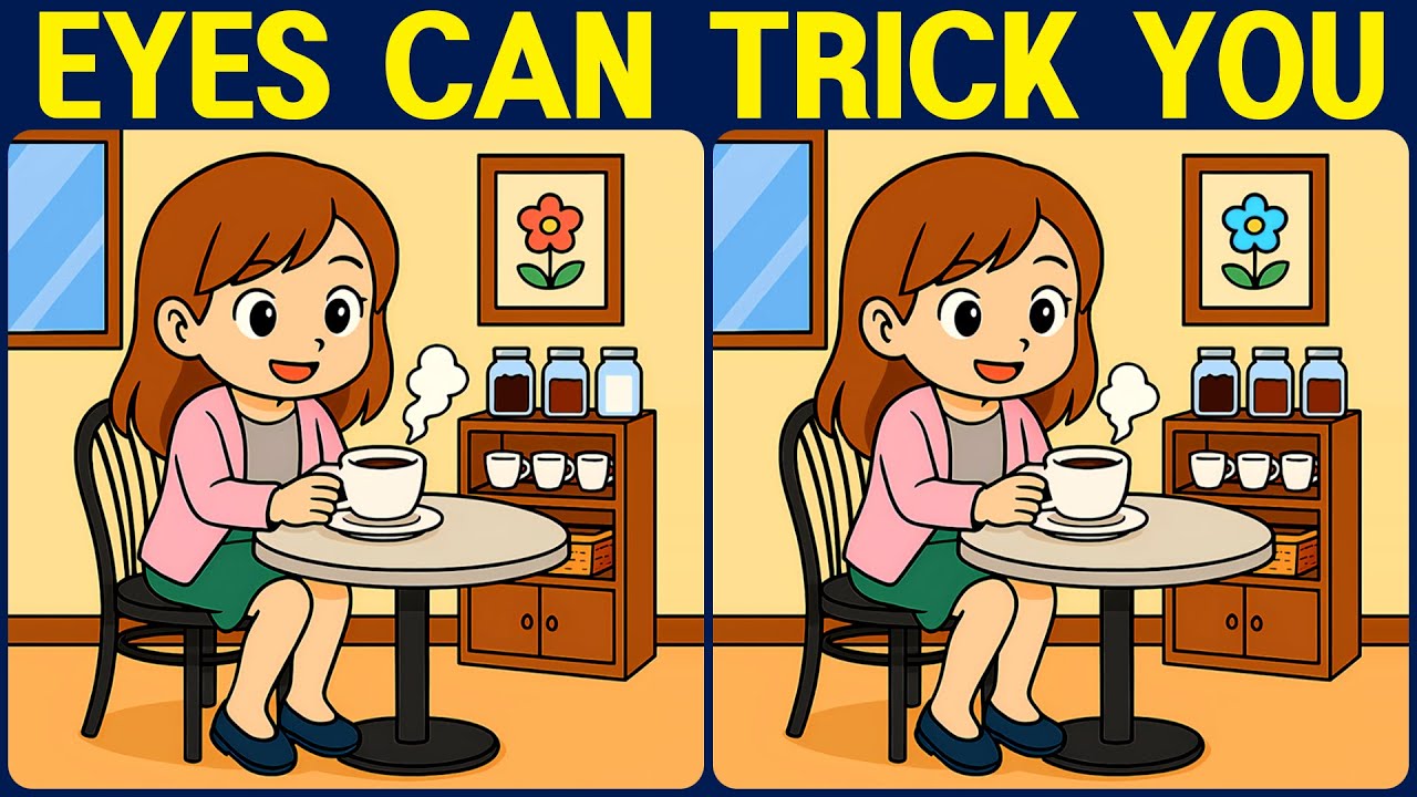 [Spot the Difference Brain Training] The subtle differences will test your attentiveness.