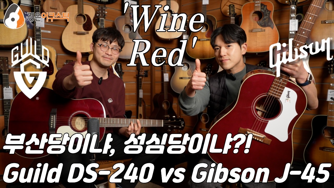 가성비 깁슨(길슨?!), 길드 DS-240 vs. 깁슨 J-45 60s 기타 리뷰 (Guild DS-240 vs. Gibson J-45 60s Guitar)