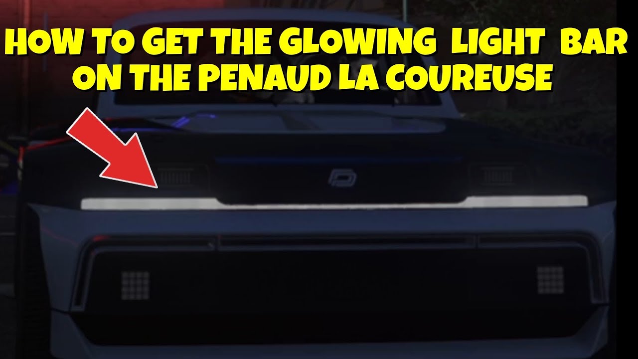 GTA Online - RARE GLOWING LIGHT BAR FOR THE LA COUREUSE