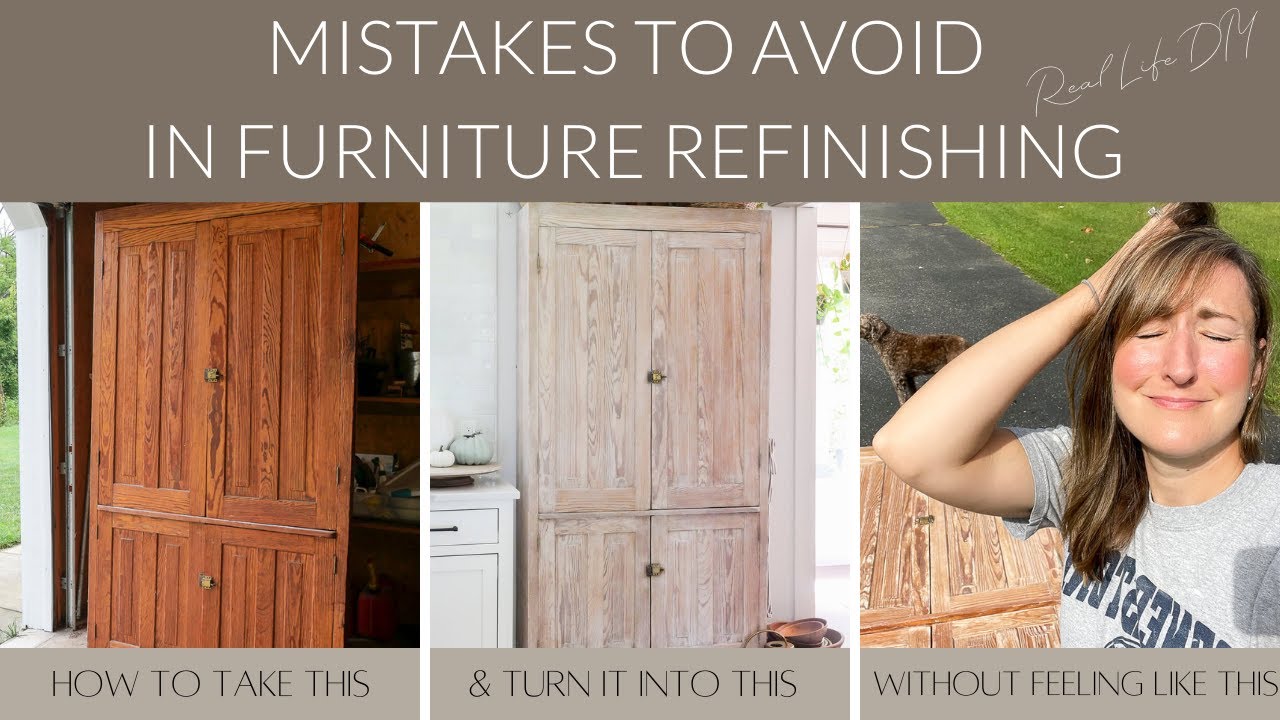 Mistakes to Avoid in Furniture Refinishing REAL LIFE DIY & How to Lighten Wood Furniture With Bleach