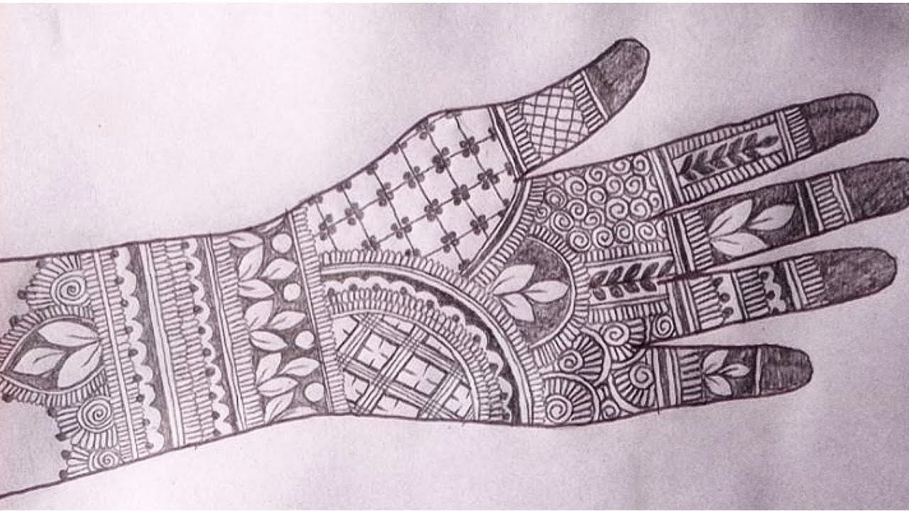 Full hand Mehandi design for back hand side | bridel Mehandi design for back hand| pencil Mehandi 