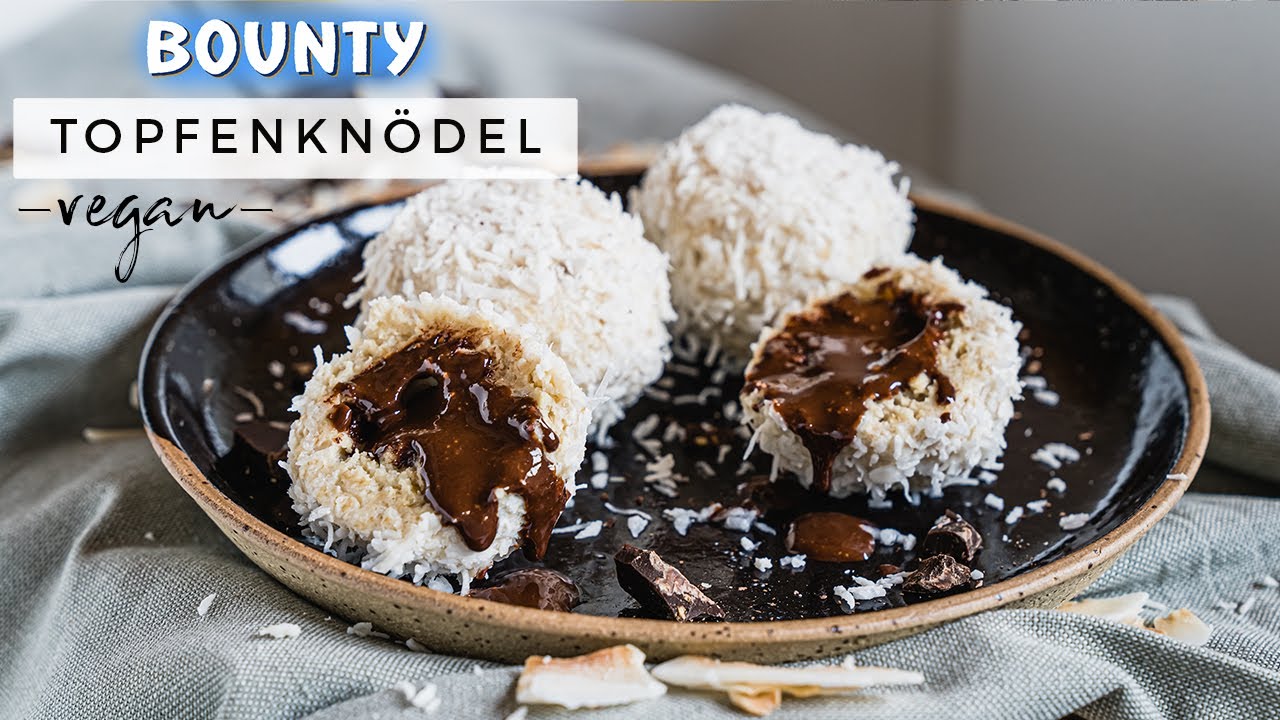 Bounty TOPFENKNÖDEL | gesunder, veganer Snack