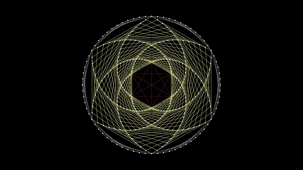 String Art - Гексагон