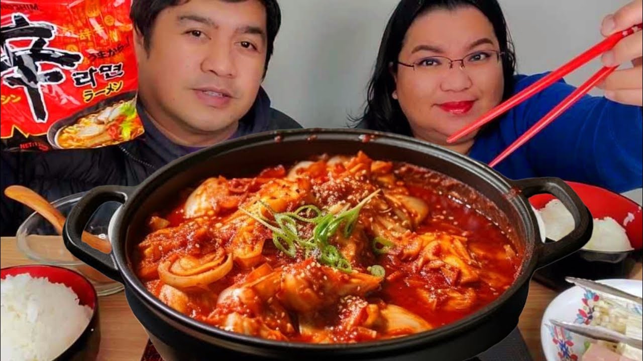 KIMCHI-JJIGAE | KIMCHI STEW | COOKING MUKBANG ASMR | KOREAN FOOD