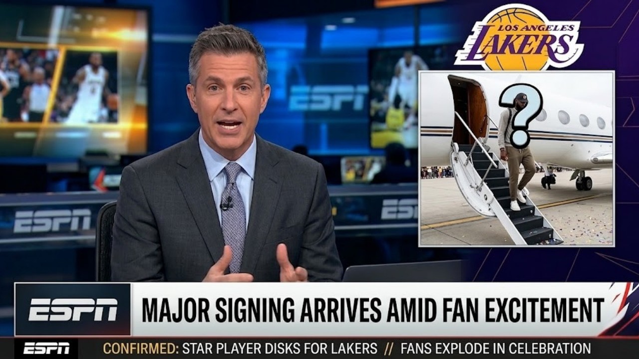 ARRIVAL WITH A PARTY: NEW LAKERS ADDITION LANDS and the CROWD ERUPTS INSTANTLY | lakers news