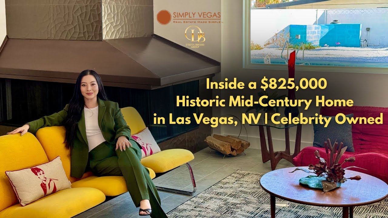 $825,000 Mid-Century Modern Las Vegas, NV Home (NO HOA) | Celebrity-Owned Property Tour