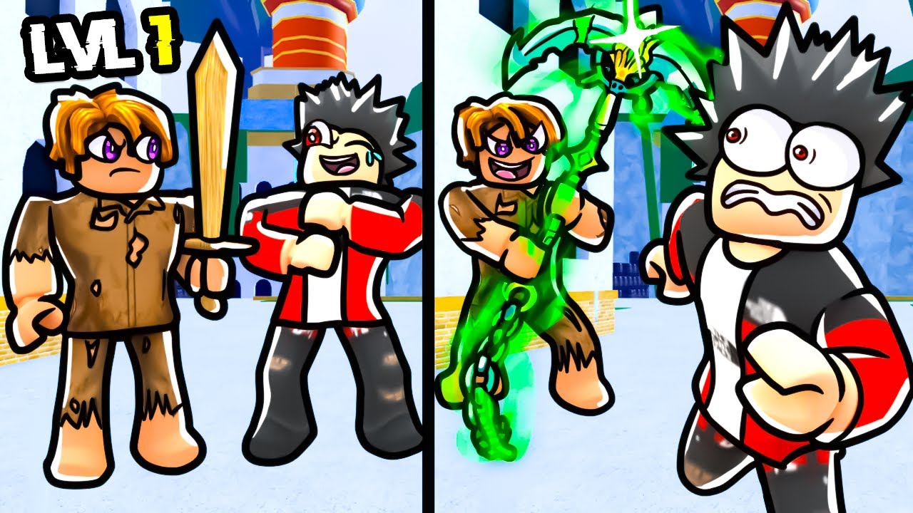 Я притворился нубом с АКУЛОЙ-ЯКОРЕМ! (Фрукты Roblox Blox)