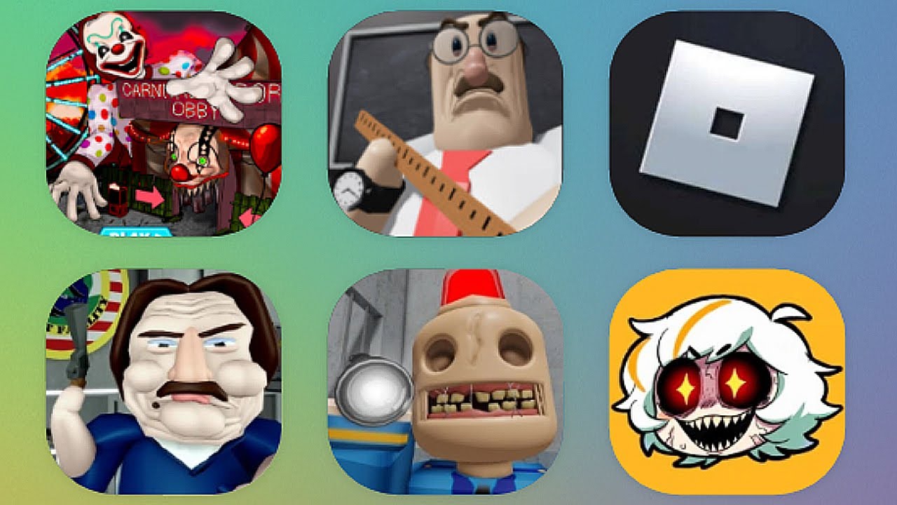 Roblox: Great Shool Breakout, Ben's Hideout Escape, Siren Cop's Prison, Escape From Carnival,..