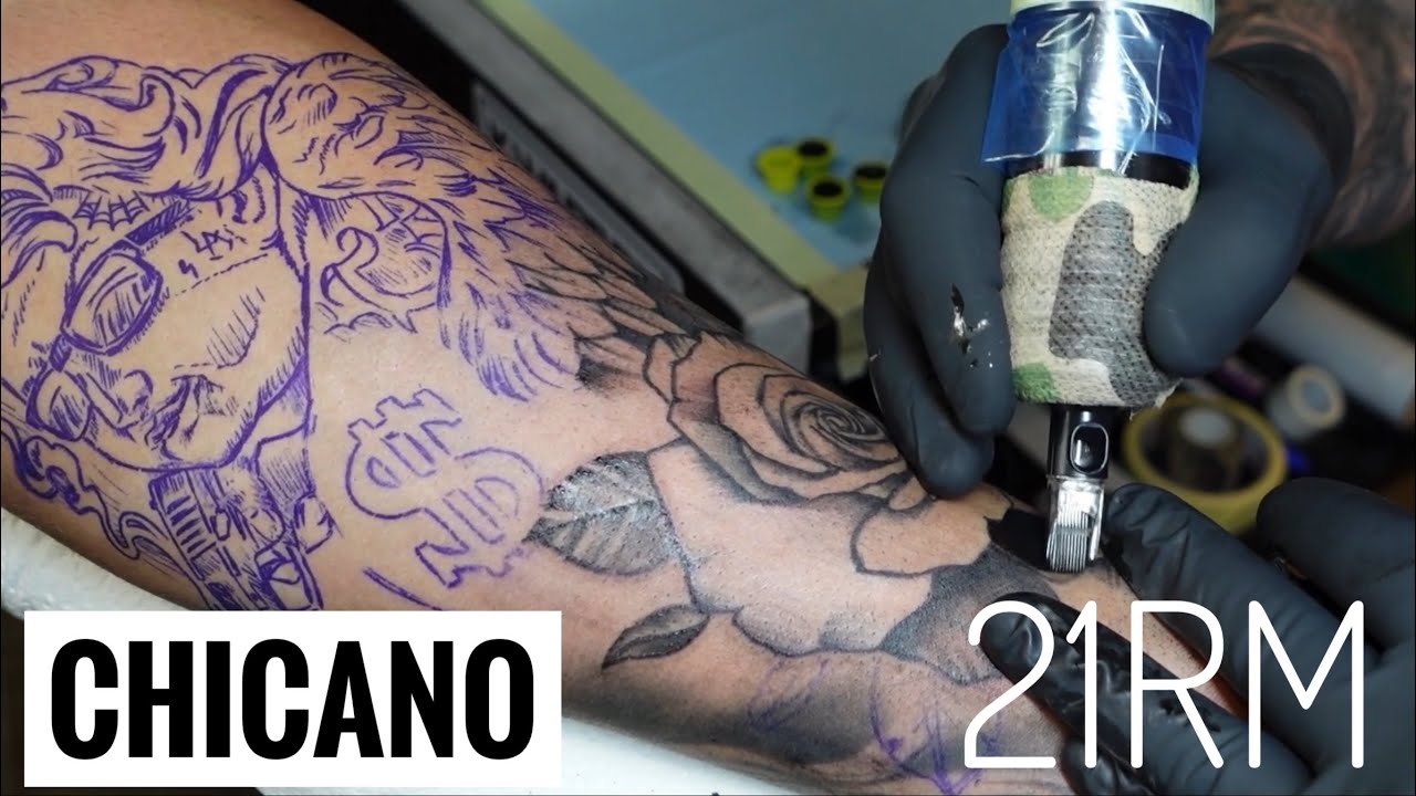 Chicano Angel Tattoo | Time lapse