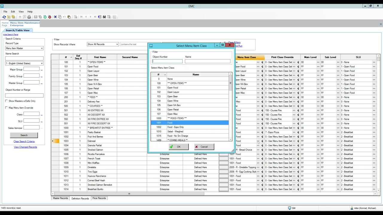 Service Charge Itemizers for Menu Items - Oracle Simphony Training