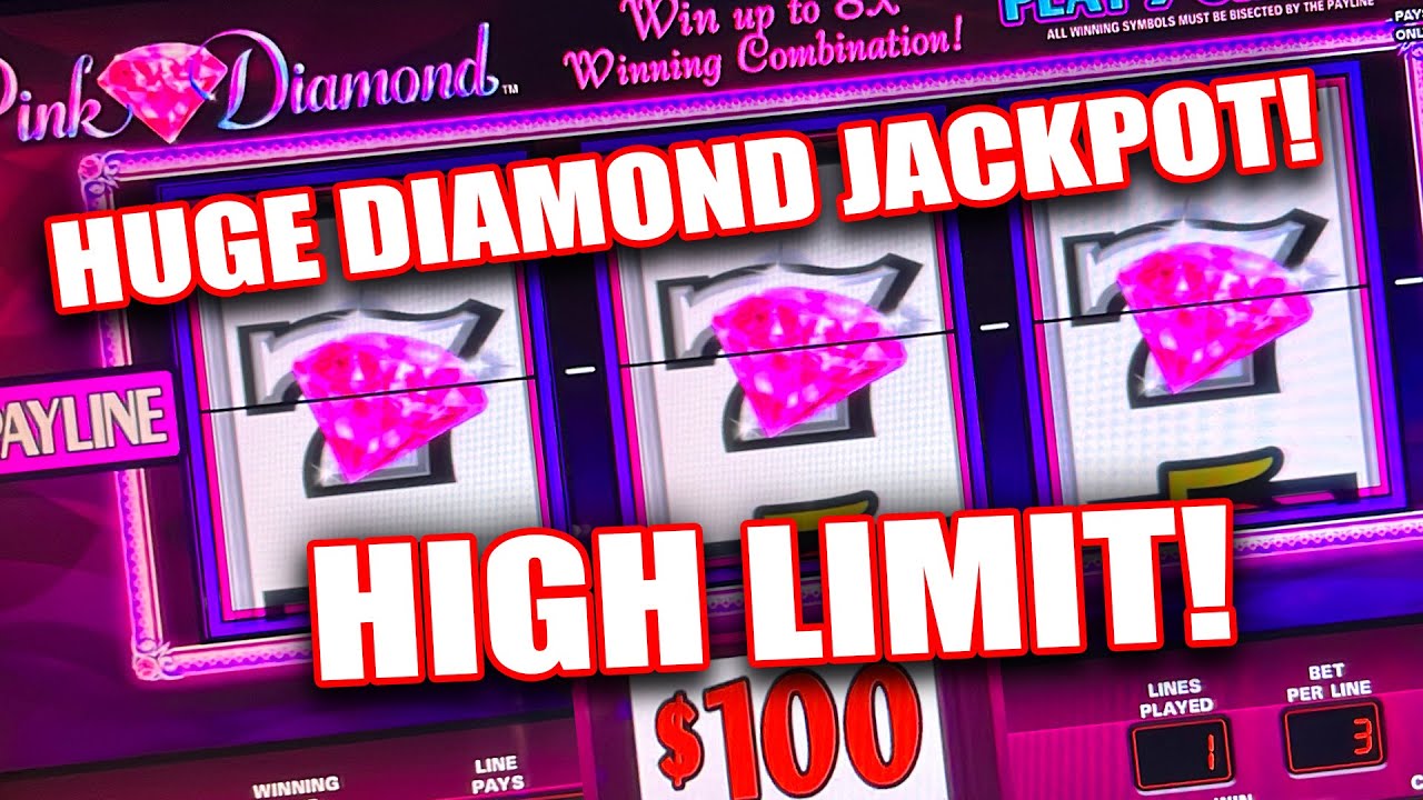 WATCH ME PLAY THIS HIGH LIMIT SLOT MACHINE CALLED PINK DOUBLE DIAMOND AND WIN BIG