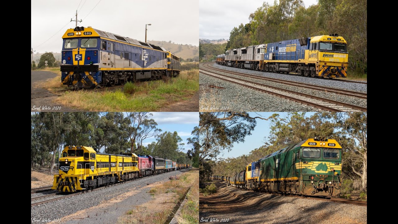 QUBE, Pacific National and SSR Freight Trains around Country Victoria- 23/11/20