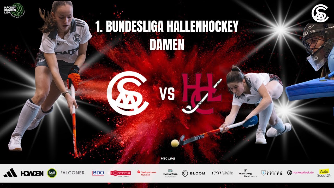 MSC Live: MSC vs HCL - 1. Bundesliga Hallenhockey Damen - 13.12.2025 12:00 Uhr