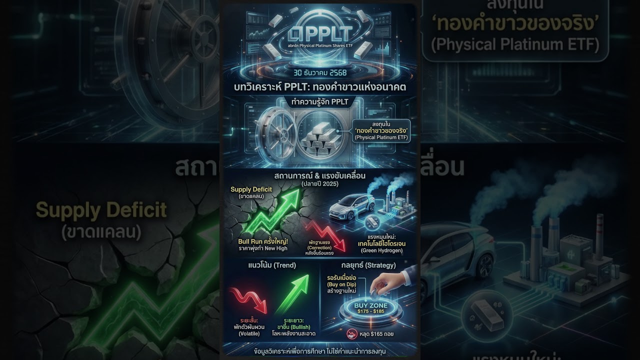 สถานการณ์กองทุน Physical Platinum (PPLT) ณ วันที่ 30 ธันวาคม 2568