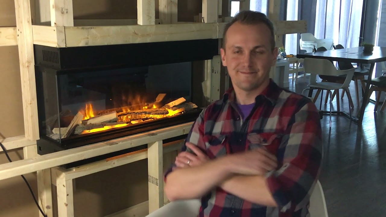 European Home Fireplace Wall Mount 3-Sided Compton 2 and Compton 1000 | Electric Fireplace Suite