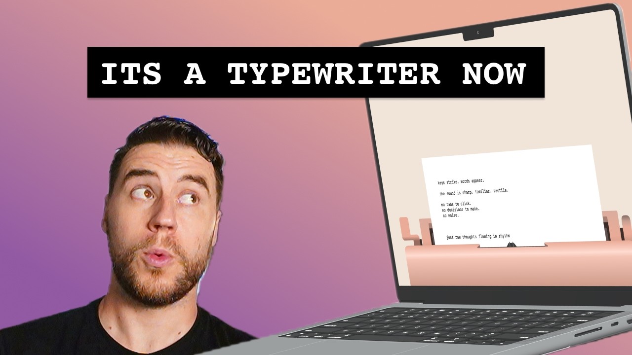 I turned my Macbook into a Typewriter