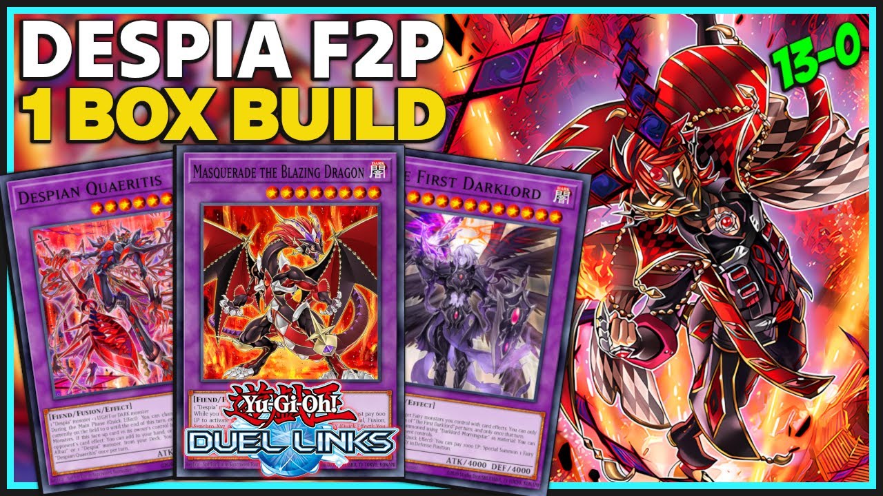 ONLY ONE BOX | Despia F2P Deck Goes 13-0 Win Streak [Duel Links Replay]