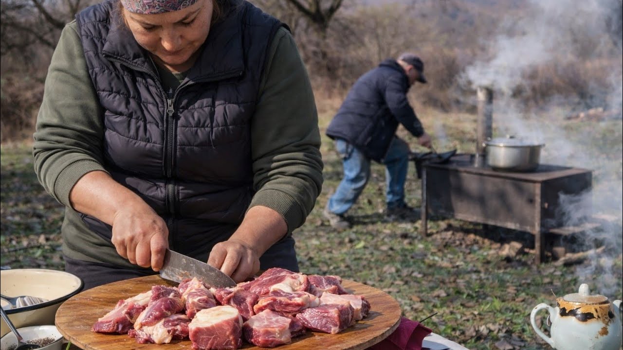 Slow Cooked Beef Ribs in the Wild | Mountain Outdoor Cooking