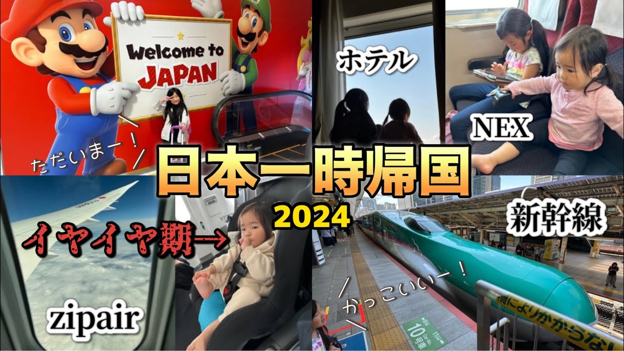 【日本一時帰国 2024】｜イヤイヤ期真っ只中の1歳児とのフライト✈️｜国際結婚｜ママライフ
