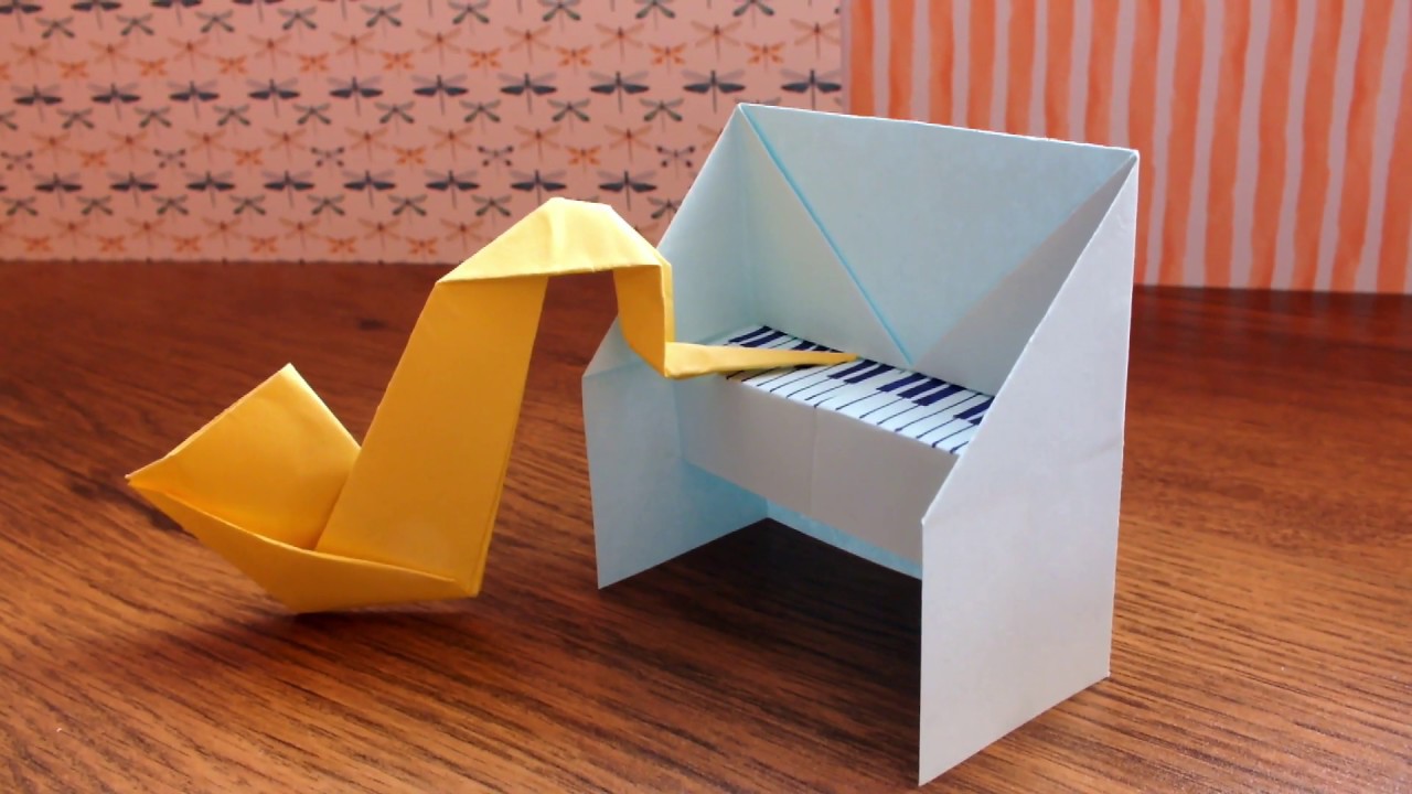 MUZYCZNE ORIGAMI  🎹 | 🎷 MINI PIANINO I SAKSOFON