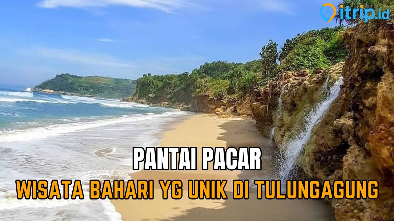 Pantai Pacar Tulungagung: Pantai Indah dengan Air Terjun Eksotis yang Langsung ke Laut